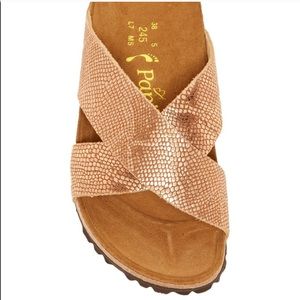 Birkenstock Papillio Rose Gold Daytona Snake Skin